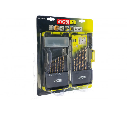Набор сверл (19 шт.) RAK19HSS Ryobi 5132002258