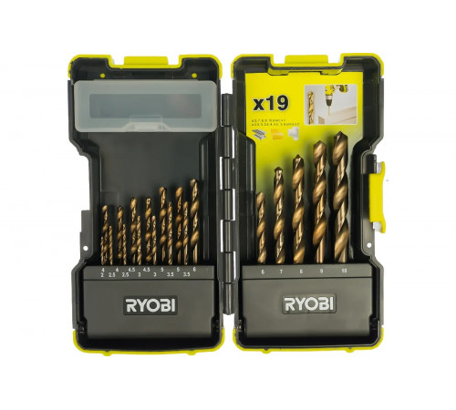 Набор сверл (19 шт.) RAK19HSS Ryobi 5132002258