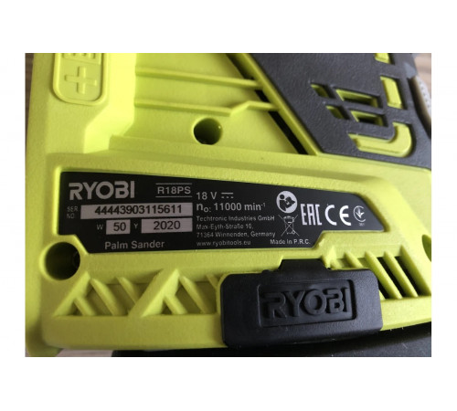 Дельташлифмашина Ryobi ONE+ R18PS-0 5133002443 купить в Москве по отличной цене | Интернет-магазин dom-instrumentoff.ru