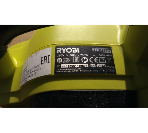 Электрический рубанок Ryobi EPN7582NHG 5133000352