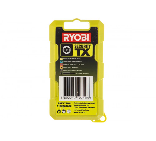 Набор бит RAK17SDC 17 шт. Ryobi 5132002682