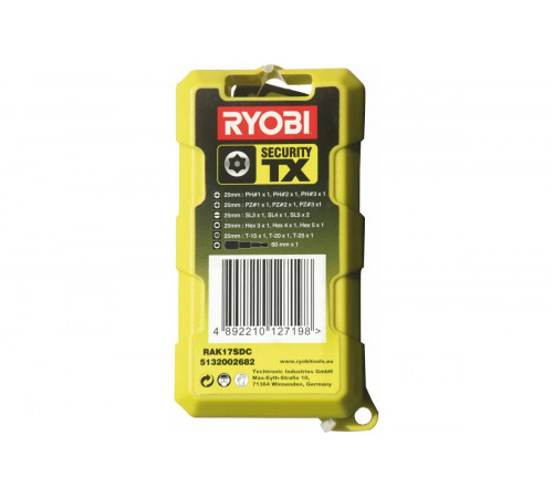 Набор бит RAK17SDC 17 шт. Ryobi 5132002682
