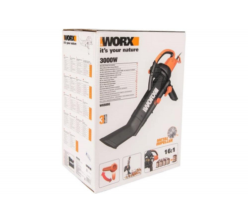 Садовый воздуходув-пылесос WORX WG505E