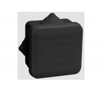 Распаячная коробка IEK км41236 70x70x40мм ip44 4 вв. черная UKO21-070-070-040-K02-44