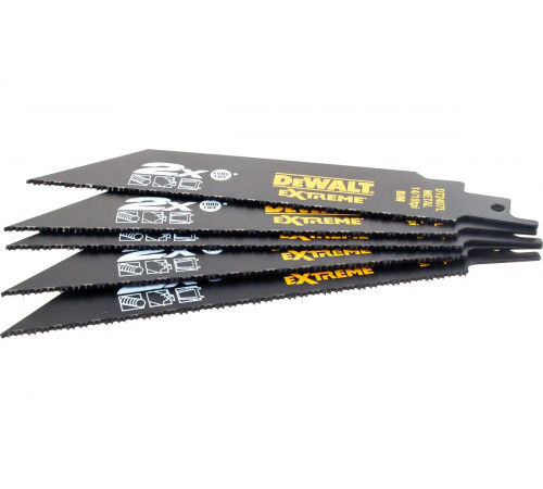 Полотна сабельные BiM 5 шт. по металлу DEWALT DT2407L