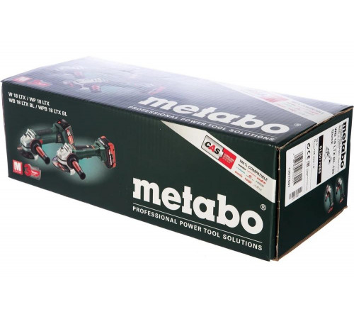 Аккумуляторная угловая шлифмашина Metabo WB 18 LTX BL 125 Quick 613077850