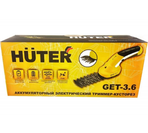 Аккумуляторный электрический триммер-кусторез Huter GET-3,6 Аккумуляторный электрический триммер-кусторез Huter GET-3,6