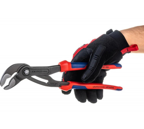 Переставные клещи Knipex COBRA под ключ 60 мм, 300 мм, серые, 2К ручки KN-8702300SB Переставные клещи Knipex COBRA под ключ 60 мм, 300 мм, серые, 2К ручки KN-8702300SB