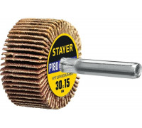 Круг шлифовальный лепестковый на шпильке STAYER P180, 30x15 мм 36606-180