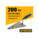 STAYER 200 мм, нержавеющее полотно, деревянная рукоятка, кельма нержавеющая «Треугольник» 0831-2