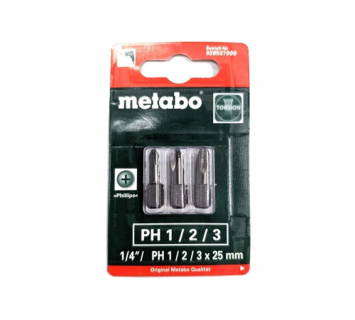 Набор бит METABO PH1 25мм (628537000) Набор бит METABO PH1 25мм (628537000)