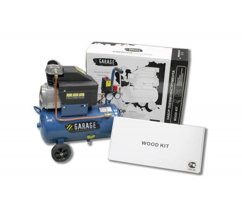 Компрессор Garage WOOD KIT PK 24.F210/1.5 + набор 8086140 Компрессор Garage WOOD KIT PK 24.F210/1.5 + набор 8086140