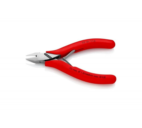 Бокорезы для электроники KNIPEX острая головка, 115 мм, обливные ручки KN-7741115 Бокорезы для электроники KNIPEX острая головка, 115 мм, обливные ручки KN-7741115