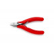 Бокорезы для электроники KNIPEX острая головка, 115 мм, обливные ручки KN-7741115