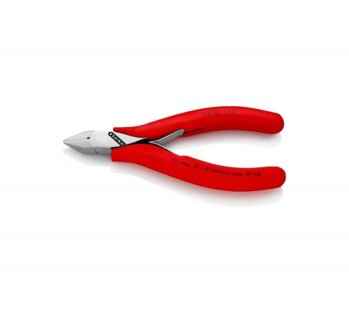 Бокорезы для электроники KNIPEX острая головка, 115 мм, обливные ручки KN-7741115 Бокорезы для электроники KNIPEX острая головка, 115 мм, обливные ручки KN-7741115