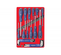 Набор отвёрток, шестигранников и TORX 27шт МАСТАК 5-40627