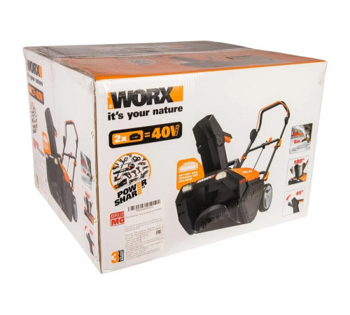 Аккумуляторный бесщеточный снегоуборщик WORX WG471E.9 Аккумуляторный бесщеточный снегоуборщик WORX WG471E.9