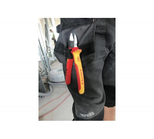 Бокорезы Knipex SB VDE, 180 мм, хром, 2-компонентные диэлектрические ручки KN-7006180SB Бокорезы Knipex SB VDE, 180 мм, хром, 2-компонентные диэлектрические ручки KN-7006180SB