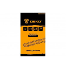 Цепь СS2, 6", 1/4", 1.4 мм, для цепной пилы DKCHS 20-6 DEKO 063-4371