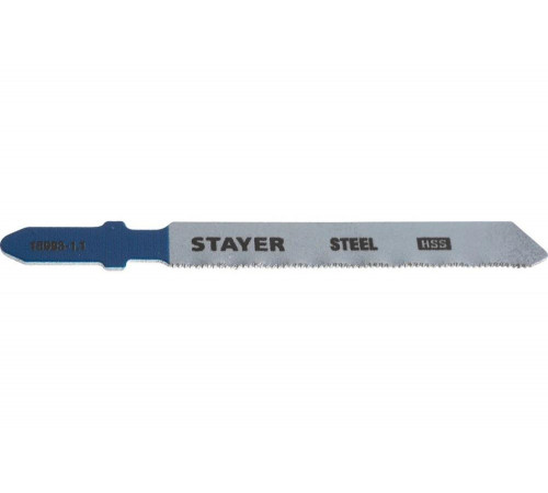 STAYER по металлу (листовой, цветной), EU-хвостовик, шаг 1.1 мм, 50 мм, 2 шт., полотна для эл/лобзика HSS 15993-1.1_z02 Professional STAYER по металлу (листовой, цветной), EU-хвостовик, шаг 1.1 мм, 50 мм, 2 шт., полотна для эл/лобзика HSS 15993-1.1_z02 Professional