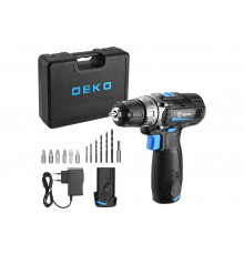Аккумуляторная дрель-шуруповерт DEKO GCD12DU3 SET3 в кейсе + оснастка 13 шт, 12В, 2х1.5Ач, з/у 063-4097
