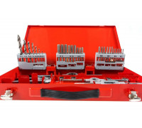 Резьбонарезной набор M3-M12 HSS метчики+плашки+воротки+сверла, 44шт RUKO 245030