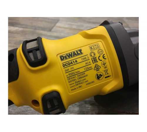 Бесщеточная угловая шлифмашина DEWALT DCG414N
