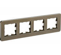 4-местная рамка IEK Brite ру-4-1-бр металл латунь re BR-M42-M-01-K49