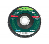 Круг лепестковый торцевой, конический (125x22.2 мм; P24) СИБРТЕХ 74082