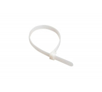 Хомут IEK 2.5x150, нейлон, белый, упаковка 100шт, ИЭК UHH31-D025-150-100