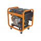 Генератор CARVER PPG-11000DE дизель, LT-1100F, 8,5/9,5 кВт, 220 В, бак 20л, э/старт, колеса, медь 01.020.00025