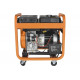 Генератор CARVER PPG-11000DE дизель, LT-1100F, 8,5/9,5 кВт, 220 В, бак 20л, э/старт, колеса, медь 01.020.00025