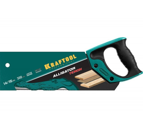 KRAFTOOL 15 TPI, 300 мм, ножовка с обушком для стусла Alligator Tenon 15 15228-30 KRAFTOOL 15 TPI, 300 мм, ножовка с обушком для стусла Alligator Tenon 15 15228-30