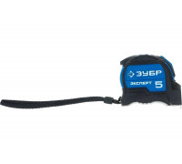 Рулетка Зубр ЭКСПЕРТ, двухкомпонентный корпус, автостоп, 5м/25мм 34057-05-25_z02