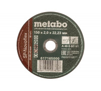 Круг отрезной по нержавеющей стали 150x2.0x22,23 мм Metabo SP-Novoflex RU 617165000