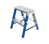 Стальная двусторонняя стремянка СИБРТЕХ 2 ступени 97932