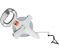 Геодезическая рулетка HARDEN с металлический лентой, открытый металлический корпус, 100м. 580230