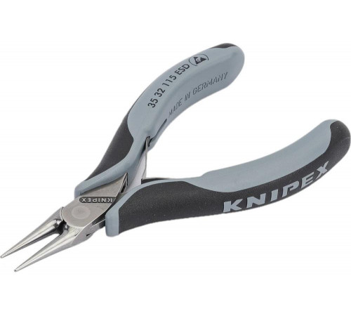 Антистатические захватные круглогубцы для электроники KNIPEX KN-3532115ESD Антистатические захватные круглогубцы для электроники KNIPEX KN-3532115ESD