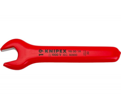 Рожковый ключ 1000 V 19 мм KNIPEX KN-980019 Рожковый ключ 1000 V 19 мм KNIPEX KN-980019