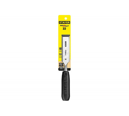 STAYER 32 мм, с плоской пластмассовой ручкой, стамеска 1820-32_z01 STAYER 32 мм, с плоской пластмассовой ручкой, стамеска 1820-32_z01