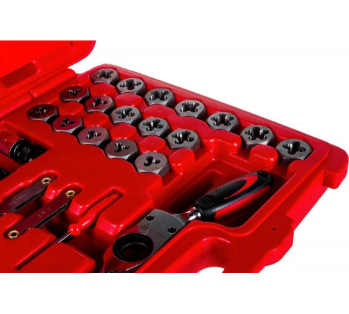 Набор метчиков и плашек SK-5 M3-M12, 1/8"-1/2", кейс, 75 предметов МАСТАК 351-00075C