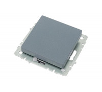 Проходной 1-клавишный выключатель IEK Brite 10а вс10-1-6-брм маренго BR-V12-0-10-K35