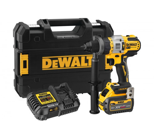 Аккумуляторная ударная дрель-шуруповерт Dewalt 18 В, 2250 об/мин, 38250 уд/мин, с АКБ 6 Ач и ЗУ, в кейсе TSTAK DCD999T1