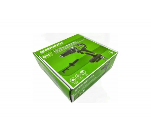 Аккумуляторная дрель-шуруповерт Greenworks GD24DD140 24V безщеточная (без АКБ и ЗУ) Аккумуляторная дрель-шуруповерт Greenworks GD24DD140 24V безщеточная (без АКБ и ЗУ)