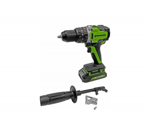 Аккумуляторная дрель-шуруповерт Greenworks GD24DD140 24V безщеточная (без АКБ и ЗУ) Аккумуляторная дрель-шуруповерт Greenworks GD24DD140 24V безщеточная (без АКБ и ЗУ)