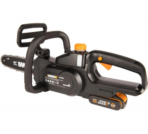 Аккумуляторная цепная пила WORX 20в, 25 см, 2ач х1 и зу 2а WG322E.1