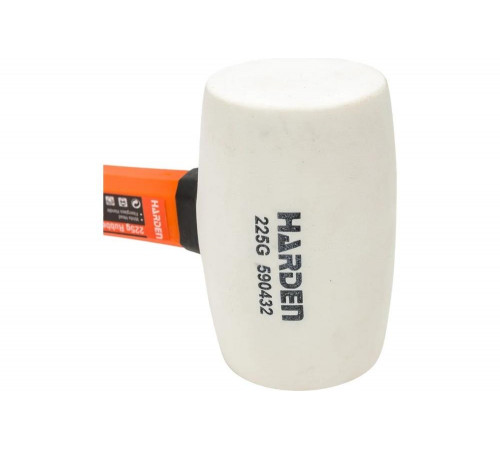 Резиновая белая киянка HARDEN фибергласовая ручка, 225 гр. 590432 Резиновая белая киянка HARDEN фибергласовая ручка, 225 гр. 590432