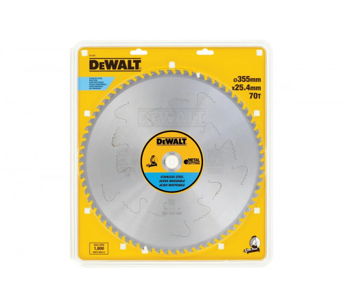 Пильный диск по INOX (355х25.4 мм; 70 MTCG) DEWALT DT1921