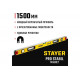 STAYER 1500 мм, 3 глазка, точность 0.5 мм/м, уровень магнитный PRO STABIL MAGNET 3480-150