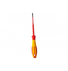 Отвертка KNIPEX SL4.0x0.8 шлицевая тонкая VDE, L  лезвия 100 мм, 1000V, 2-комп. рук-ка KN-982040SL